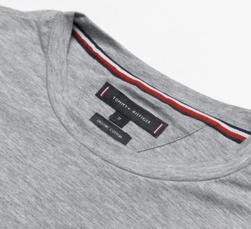 TOMMY HILFIGER EST T-SHIRT KOSZULKA MĘSKA SZARA NA PREZENT / XL