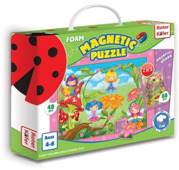 Puzzle Wróżki piankowe magnetyczne Niepełny komple