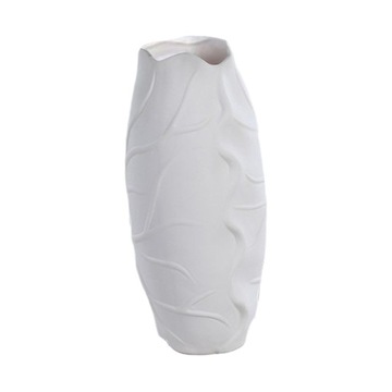 biały kolor ceramiczny wazon na kwiaty gruba