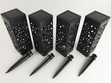 НАБОР СОЛНЕЧНЫХ ЛАМП ИЗ 4 СВЕТОДИОДНЫХ ДЕКОРАТИВНЫХ ЛАМП СОЛНЕЧНАЯ ЛАМПА ДЛЯ САДА, БАЛКОНА