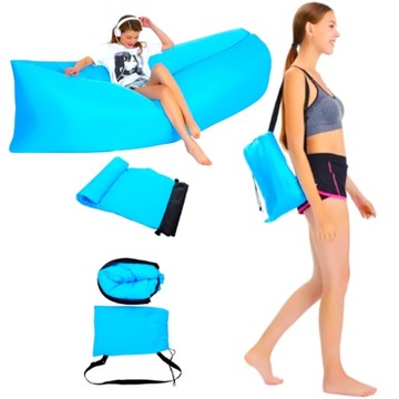DUŻY LAZY BAG AIR SOFA DMUCHANA LEŻAK MATERAC XXL