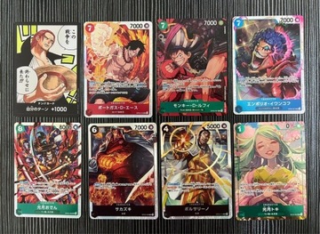 ORYGINALNE KARTY JAPOŃSKIE ONE PIECE HOLO RARE - 20 SZTUK - OKAZJA