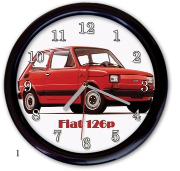 zegar ścienny Fiat 126p 125p syrena trabant cichy