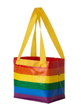 IKEA STORSTOMMA - torba wielobarwna 27x27 cm 13l