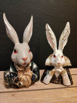 Декоративная статуэтка КРОЛИК ЗАЯЦ Пьеро - ЗОЛОТО