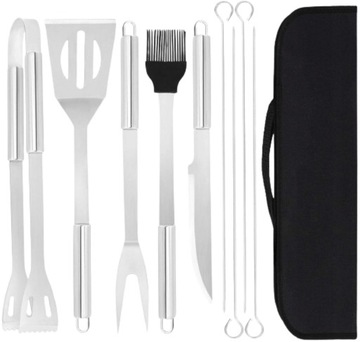 ГРИЛЬНЫЙ НАБОР АКСЕССУАРЫ Посуда для ГРИЛЯ ЧЕХОЛ ДЛЯ ВИНТОВКИ 10в1