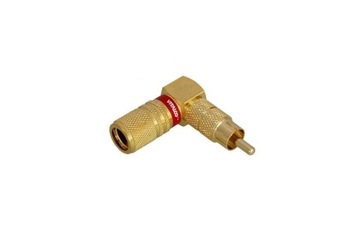 WTYK RCA KĄTOWY 7,8mm ZŁOTY VITALCO