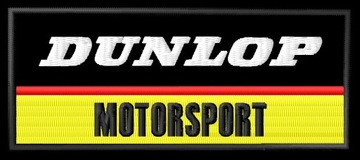 Naszywka dla fanów Dunlop Motorsport haftowana z termofolią