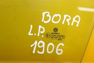 SKLO (OKNO) BOČNÍ DVEŘE LEVÝ PŘEDNÍ VOLKSWAGEN BORA JETTA USA