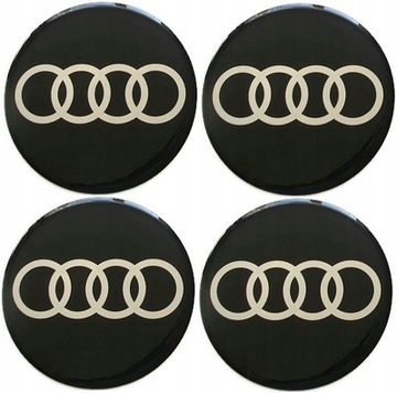 AUDI 55mm NAKLEJKI NA FELGI DEKIELKI KOLPAKI