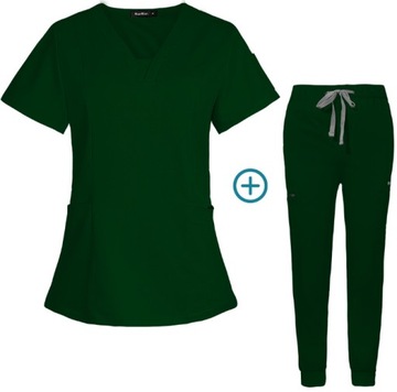 KOMPLET MEDYCZNY KOSZULKA SPODNIE UNIFORM DAMSKI