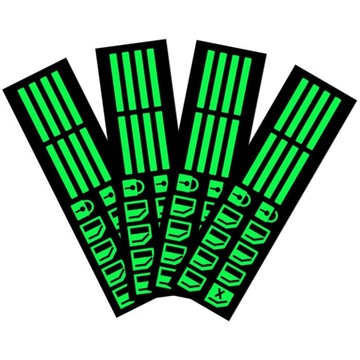 НАКЛЕЙКИ НА КНОПКИ НА ОКНА АВТОМОБИЛЯ, 4 ЛИСТА