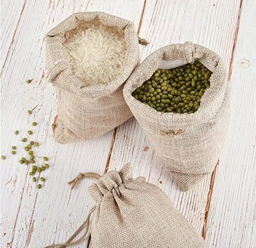 Woreczki Dekoracyjne Ozdobne 10x14cm 30x Jutowych