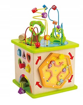 Hape Kostka motoryczna zabawka drewniana edukacyjna solidna powystawowa