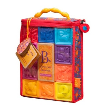 One Two Squeeze B.Baby miękkie klocki 10 el B.Toys