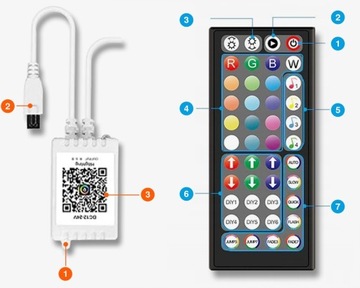 Светодиодная лента RGB5050, 10 м, набор Bluetooth, приложение, пульт дистанционного управления, музыкальный таймер, 12 В