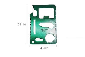 КАРТА ВЫЖИВАНИЯ Карманный нож выживания СИНИЙ