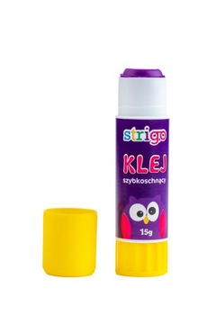 Klej w sztyfcie 15g szkolny szybkoschnący STRIGO