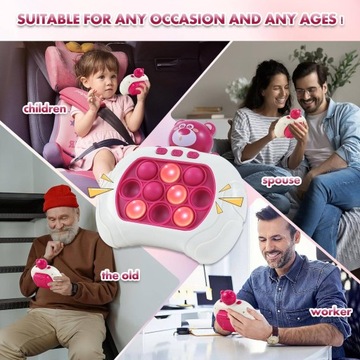 ЭЛЕКТРОННАЯ АРКАДА ДЛЯ ДЕВОЧЕК QUICK PUSH GAME TEDDY BEAR