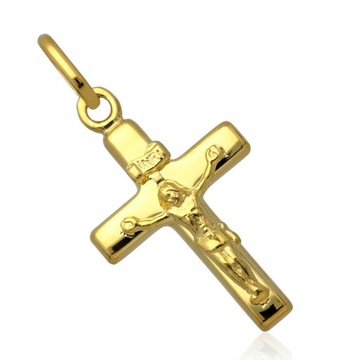 Krzyżyk złoty z wizerunkiem Chrystusa pr.585