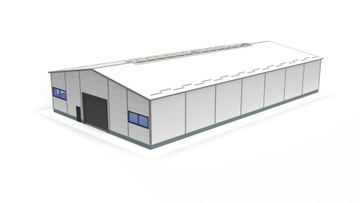 Projekt Hali Stalowej 24 x 43 GOTOWE PROJEKTY