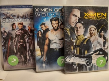 X-men ostatni bastion dvd, X-men Geneza Wolverine dvd, X-men Pierwsza klasa