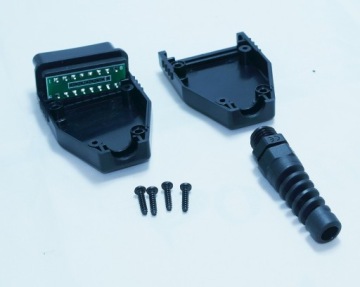 Штепсельная вилка OBD2, отвинчивающийся штекерный разъем