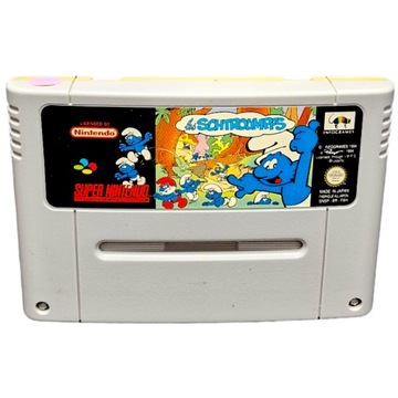 Gra The Smurfs Nintendo SNES PAL Smerfy retro 16 bit #1