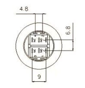 КНОПКА ВАНДАЛЬНАЯ МОНОСТАБИЛЬНАЯ 250В 5А 30х35ММ ЗЕЛЕНАЯ