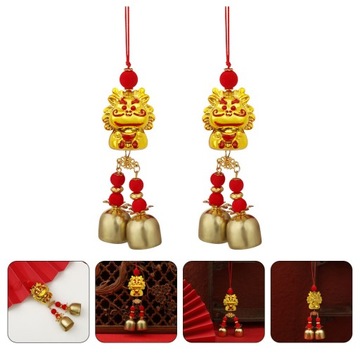 Красные украшения Винтаж Год Дракона Декор