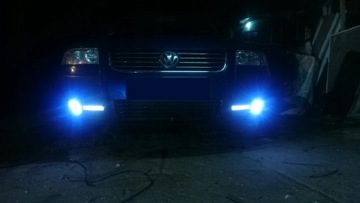 VW Passat B5 FL Halogen + дневные ходовые огни в решетках бампера