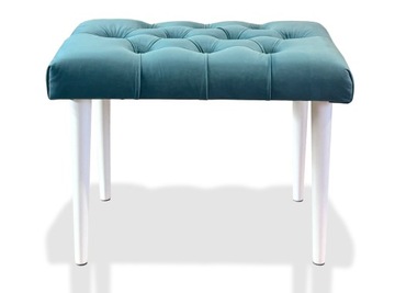 Ławka PUFA tapicerowana na nogach LOFT Chesterfield kolory 70 wzory kolory