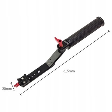 Rękojeść z zawiesiami z gwintem 1/4” i 3/8”.