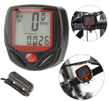 Водонепроницаемый велосипедный регистратор с 14 функциями, сборочный комплект с ЖК-дисплеем + аккумулятор