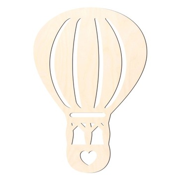 Balon dekoracja drewniana na ścianę dla dzieci boho dekor