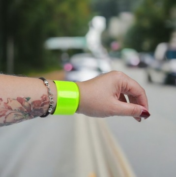 САМОЗЖИМНАЯ СВЕТООТРАЖАЮЩАЯ ЛЕНТА, РУКА, РУКА, ВЕЛОСИПЕД