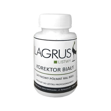 Korektor Lagrus biały RAL 9003 50ml Lakier do korekcji
