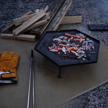 УЛИЧНЫЙ ОГНЕРУБНЫЙ КОВРИК ДЛЯ ГРИЛЯ ДЛЯ КАМИНА, КУСТОК ДЛЯ ПИКНИКА