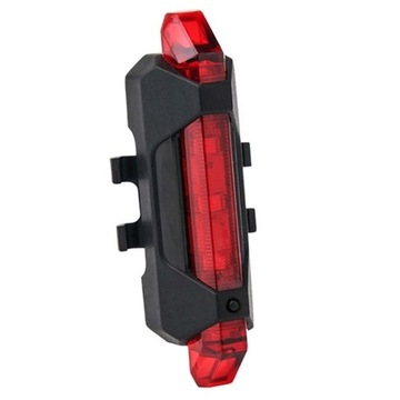 СВЕТОДИОДНАЯ ВЕЛОСИПЕДНАЯ ФОНАРЬ ПЕРЕДНЯЯ + ЗАДНЯЯ СИГНАЛ