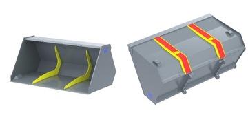 Ковш 2,5 м 2500 литров крепление JCB