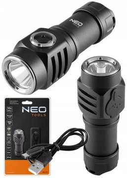 НЕО АККУМУЛЯТОРНЫЙ ФОНАРЬ USB 500лм SST20 10Вт LED