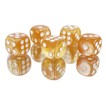 ШЕСТИГРАННЫЕ КОСТИ ЗОЛОТОЙ КОГОТЬ D6 RPG 1,1 СМ