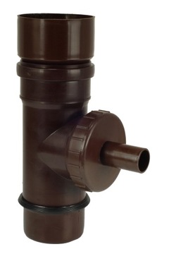 Łapacz zbieracz wody deszczowej do rur ø120 mm | BRĄZ |automatyczny