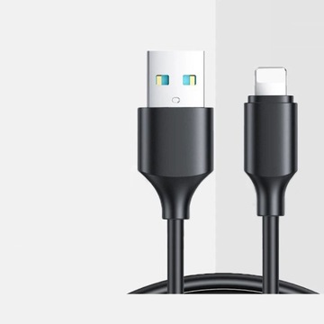 2.4A For iPhone Black 1.2m USB Cable For iPhone 15 14 13 Pro Max MacB Cable