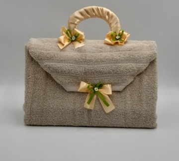 Torebka z ręcznika GRENO roz.70x130 + haft