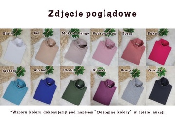 GOLF * 11 KOLORÓW * damski klasyczny LATYNKA Produkt Polski bluzka S-XXL