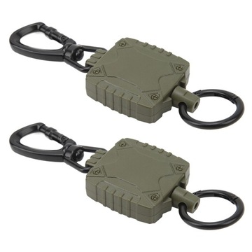 2 металлические катушки для бейджей, выдвижные