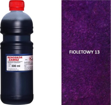 FIOLETOWY 13 FIOLETOWA FARBA RENOSKÓR 500 ml WILBRA DO SKÓRY ZAMSZU NUBUKU