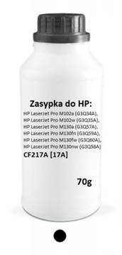 Zasypka HP CF217A 17A LJ Pro M102a M102w M130 70g