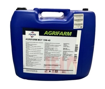 OLEJ FUCHS AGRIFARM MOT 15W40 20L